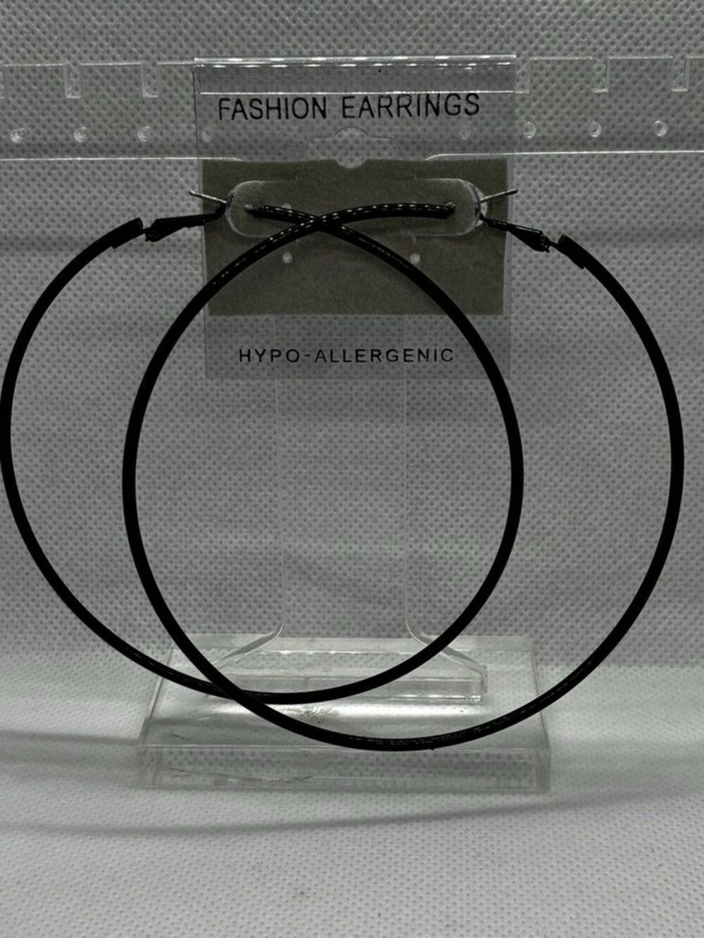 3For$20 Fashion Earrings Black Large Hoop Earrings